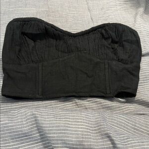 American Eagle Outfitters Black Crop Top